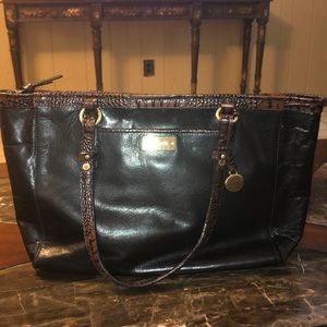 Black and Brown Brahmin Purse